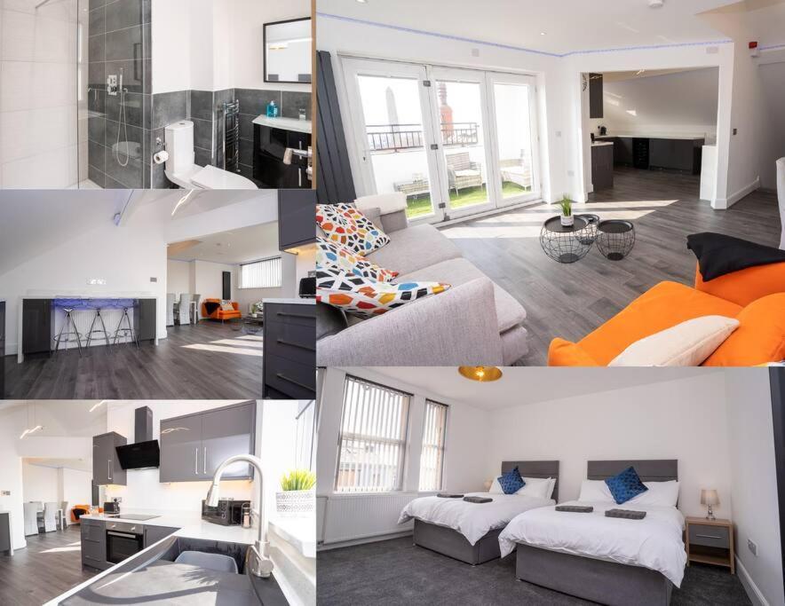 Luxury Town Apartment With Roof Terrace, Sleeps 6 Blackpool Exteriör bild